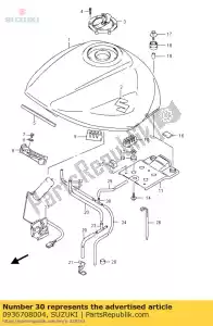 suzuki 0936708004 bolt,union - Bottom side