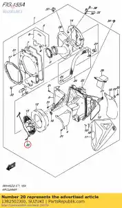 Suzuki 1382502J00 primavera - Lado inferior