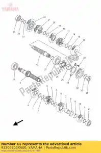 yamaha 93306205XA00 lager - Onderkant