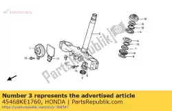 Here you can order the guide,brk. Hose from Honda, with part number 45468KE1760: