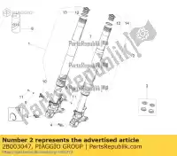 2B003047, Piaggio Group, hub aprilia zd4ke000 1000 2017 2018, Novo