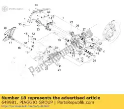 Qui puoi ordinare cespuglio da Piaggio Group , con numero parte 649981: