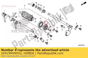 honda 24315MV9932 center comp., shift drum - Onderkant