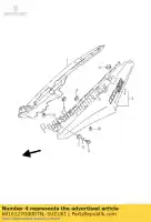 6816127G00DTN, Suzuki, emblema, assento tai suzuki dl vstrom  a au3 u3 dl650a v strom 650 , Novo