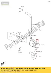 kawasaki 92161Y008 amortiguador kvf300ccf - Lado inferior