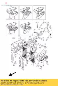 Suzuki 6866529F90CET ruban, radiateur c - La partie au fond