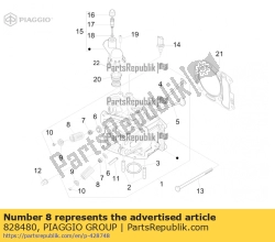 Aprilia 828480, Lente, OEM: Aprilia 828480