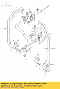 Suzuki 1380027E00 conjunto de limpieza, 2n - Lado inferior