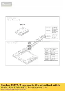 kawasaki 999761879 manuale di istruzioni, en / fr / de, zx100 - Il fondo