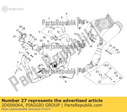 Aprilia 2D000064, Uitlaatklep actuator, OEM: Aprilia 2D000064