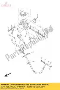 yamaha 904641520000 braçadeira (4gy) - Lado inferior