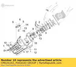Aquí puede pedir pasador del reposapiés trasero derecho de Piaggio Group , con el número de pieza CM026102: