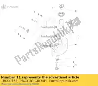 1B000454, Piaggio Group, reservatório de coleta de óleo vespa primavera sprint vespa primavera vespa sprint zapc53200, zapc5320001 zapc53201 50 2013 2014 2016 2017 2018, Novo