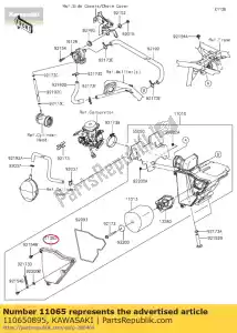 kawasaki 110650895 cap klx150cef - Bottom side