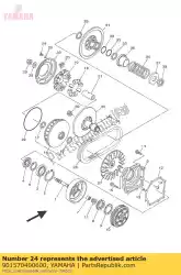 Aquí puede pedir tornillo, cabeza plana de Yamaha , con el número de pieza 901570400600: