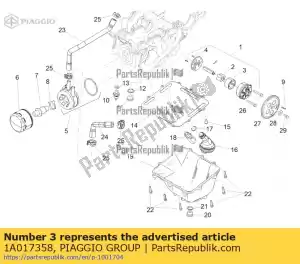 Piaggio Group 1A017358 rotor externo - Lado inferior