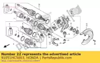 91051HC5003, Honda, ?o?ysko k?towe 30x50x20 (toyo) honda trx 350 400 420 2000 2001 2002 2003 2004 2005 2006 2007 2010 2011 2012 2013, Nowy