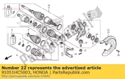 Ici, vous pouvez commander le roulement, angulaire, 30x50x20 (toyo) auprès de Honda , avec le numéro de pièce 91051HC5003: