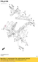 4351635F20, Suzuki, repose-pieds avant,d/h suzuki gsxs750az gsxs750a gsxs1000az gsxs1000a gsxs1000fa gsxs750za gsxs750ya 750 1000 , Nouveau