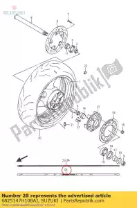 Suzuki 6825147H10BAJ ta?ma, ko?o przednie - Dół