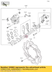 pad-assy-rem van Kawasaki, met onderdeel nummer 430821266, bestel je hier online: