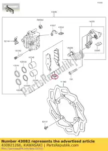 Kawasaki 430821266 pad-assy-rem - Onderkant