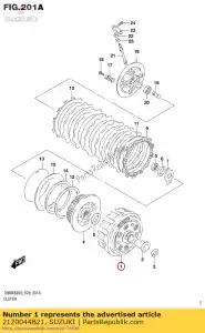 suzuki 2120044B21 engrenage assy - La partie au fond