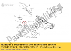 Aprilia 85304900XV4, Voorkappen. v. groen, OEM: Aprilia 85304900XV4