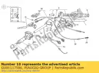 GU01117500, Piaggio Group, linka przepustnicy moto-guzzi daytona rs sport corsa sport iniezione 1000 1100 1996 1997 1998, Nowy