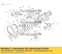 GU32506360, Piaggio Group, Braçadeira de suporte de farol moto-guzzi breva ie nevada nevada classic nevada classic ie v zgulw100, zgulwuc0  zgulw200;zgulwuc1; zgulw300;zgulwuc2;zgulw3004; zgulw600, zgulw601 zgulwub0 zgulwub1 zgulwub2 zgulwue0 750 2003 2004 2008 2009 2010 2012 2014 2015 2016, Novo