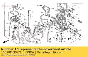 honda 16028MEB671 screw set b - Bottom side