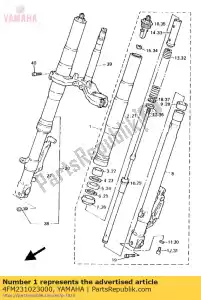 Yamaha 4FM231023000 voorvork assy (l.h) - Onderkant