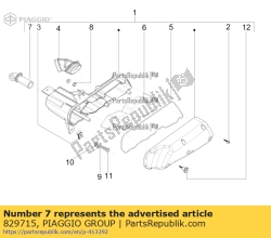 Aprilia 829715, Tuyau d'admission, OEM: Aprilia 829715