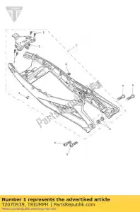 triumph T2070939 subframerearassyp - Lado inferior