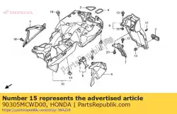 Qui puoi ordinare dado, speciale, 6mm da Honda , con numero parte 90305MCWD00: