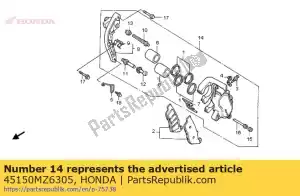 Honda 45150MZ6305 remklauw sub assy, - Onderkant