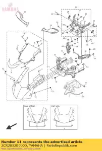 yamaha 2CR2832B0000 gráfico, 15 - Lado inferior