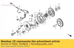 Aqui você pode pedir o rolo, 10,2x11,5 em Honda , com o número da peça 91101377000: