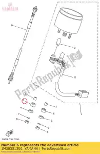yamaha 1M38351300 amortisseur, compteur de vitesse - La partie au fond