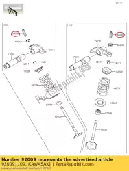 Qui puoi ordinare vite, regolazione valvola zx500-a1 da Kawasaki , con numero parte 920091109: