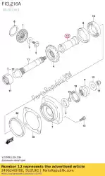 Here you can order the spacer,sec driv from Suzuki, with part number 2496240H00: