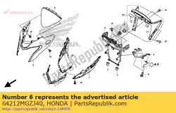 Here you can order the cover, r. Rr. Headlight from Honda, with part number 64212MGZJ40: