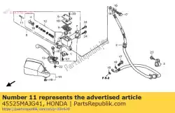 Aqui você pode pedir o vara, empurre em Honda , com o número da peça 45525MAJG41: