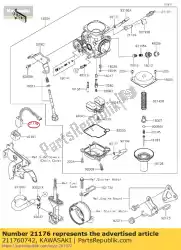 Here you can order the sensor kl110ddf from Kawasaki, with part number 211760742: