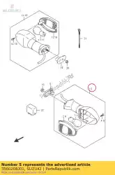 Aqui você pode pedir o lâmpada assy fr em Suzuki , com o número da peça 3560208J01: