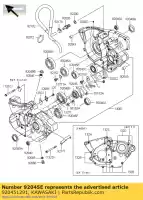 920451291, Kawasaki, Rolamento-ball, tmb203 klx250-d1 kawasaki d klx kx 125 250 300 1993 1994 1995 1996 1997 1998 1999 2000 2001 2002 2004 2005 2006 2007 2008, Novo