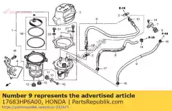 geen beschrijving beschikbaar op dit moment van Honda, met onderdeel nummer 17683HP6A00, bestel je hier online: