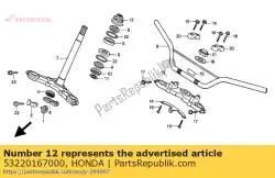 Tutaj możesz zamówić z?? Czka gwintowana, górna cz??? G? Owicy kierownicy od Honda , z numerem części 53220167000: