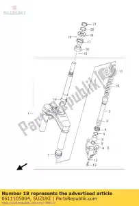 suzuki 0611105004 bola 5/32 aks - Lado inferior