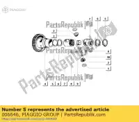 006646, Piaggio Group, anillo ape piaggio vin: zapc80000, motor: c000m zapc80000 zapmd910 zapmd9100 50 125 1998 1999 2000 2001 2002 2003 2004 2005 2006 2007 2008 2009 2010 2011 2012 2013 2014 2015 2016 2017 2018 2019 2020 2021 2022, Nuevo